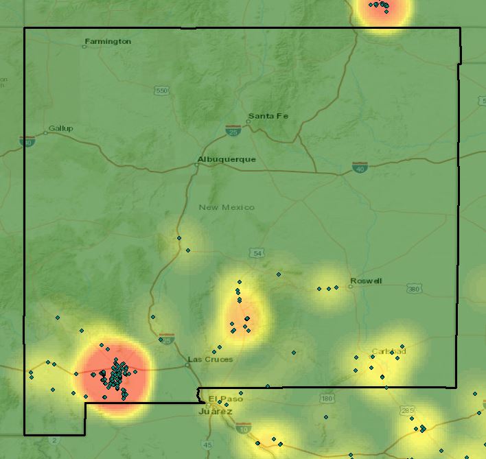 Weed Population Tracking Map