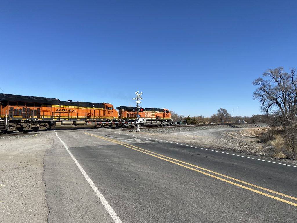 BNSF RR xing at NM 109
