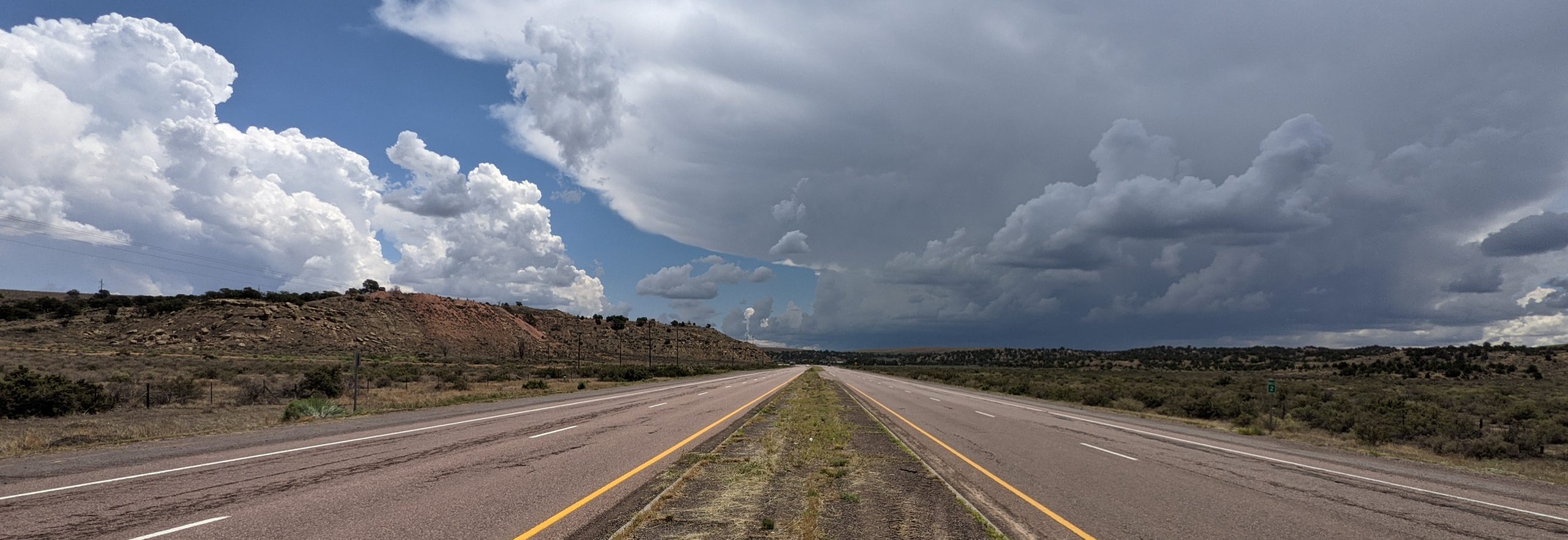 NM 264 Study Area Image NM 264 rural road median view