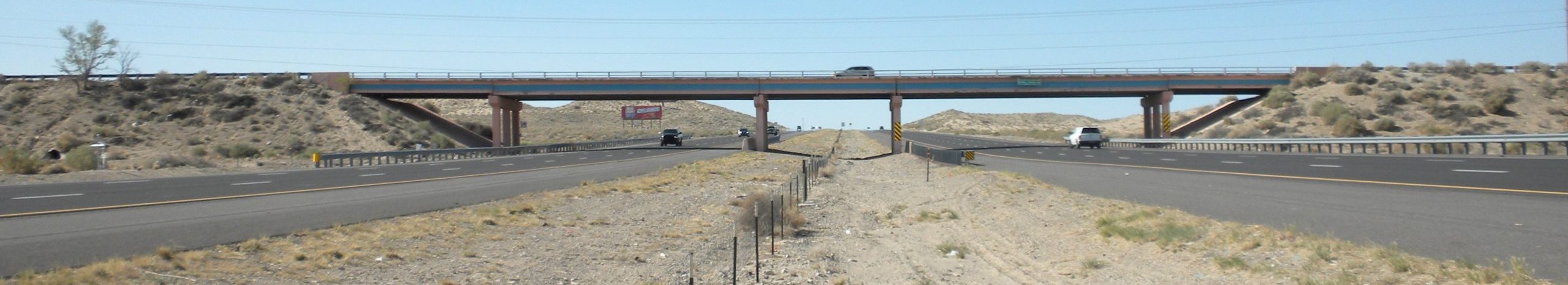 median view of I-25 median view of I-25