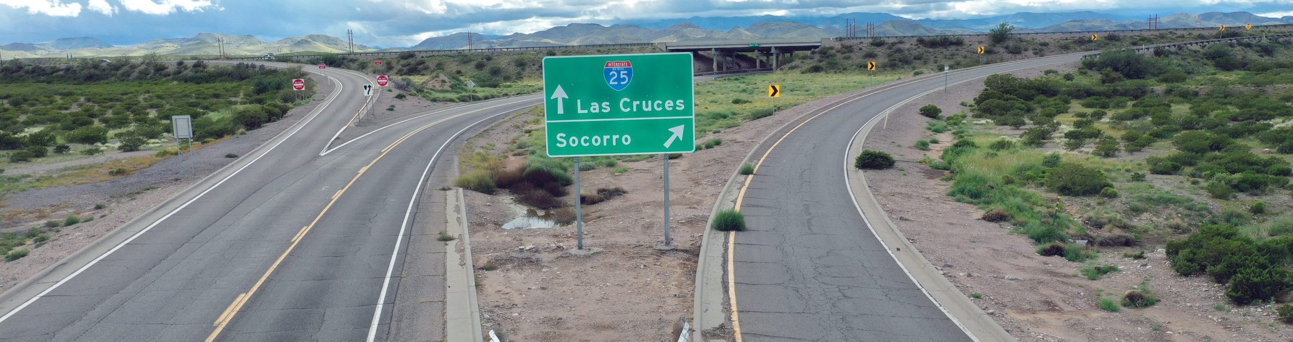 I-25/US 380 Interchnage US 380 approaching I-25