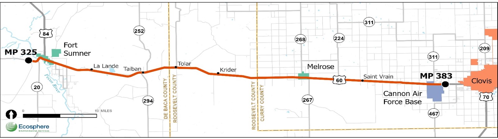 US 60 Study Area Map, CN 2104660