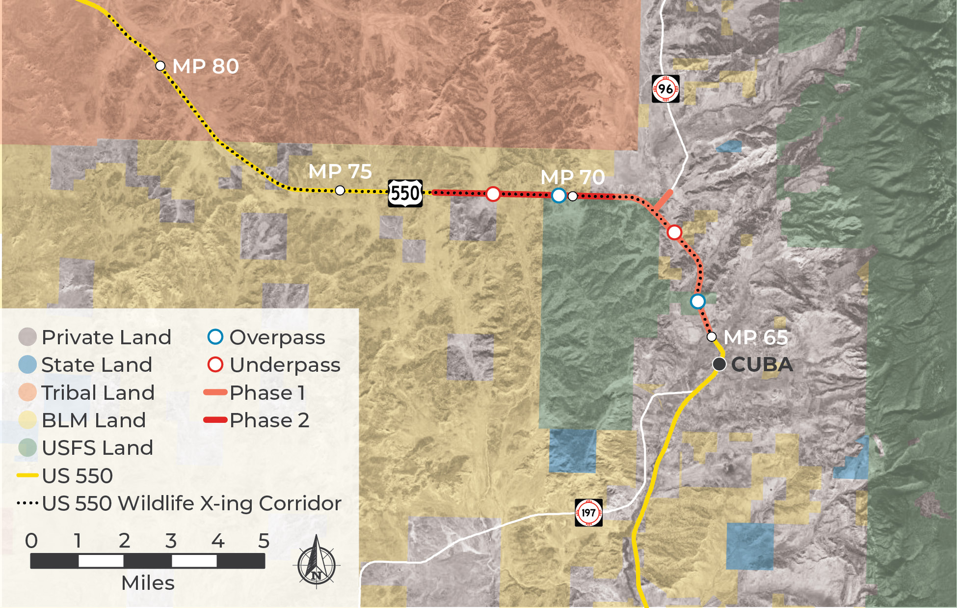 US 550 Project Area