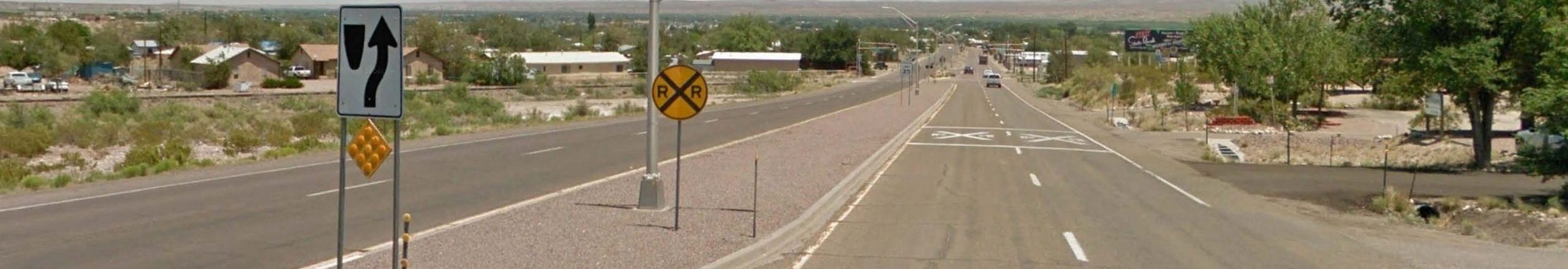 US 60 4-lane section US 60 in Socorro, 4-lane section west of town