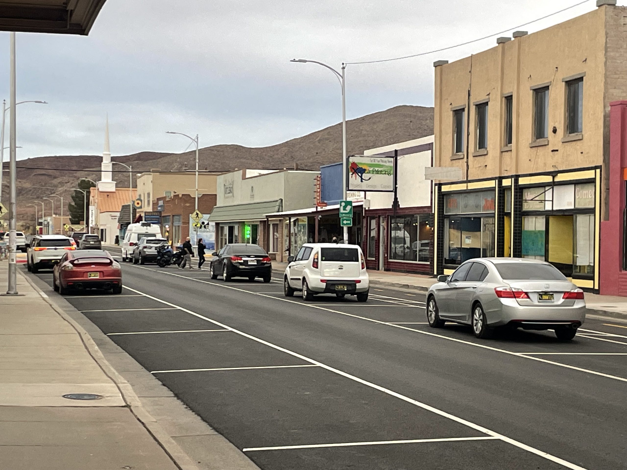 photo 3 - View east along N. Broadway St.