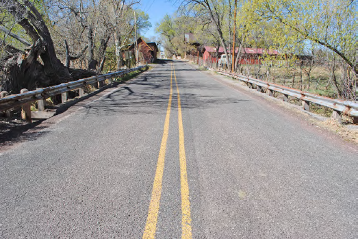 NM 554 El Rito Bridge, view looking west
