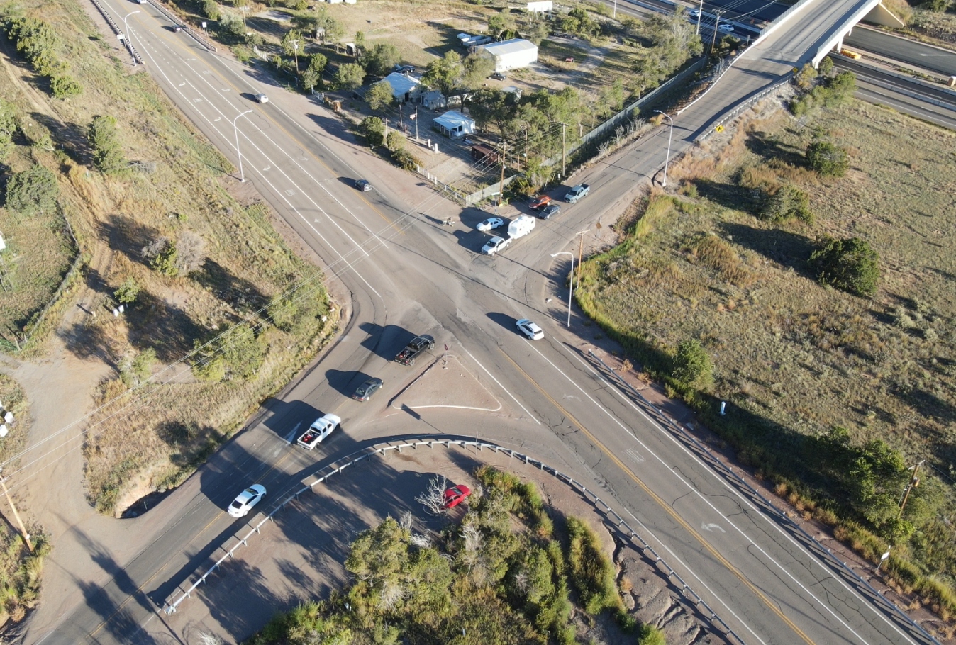 NM333 NM 217 Traffic backups at intersection