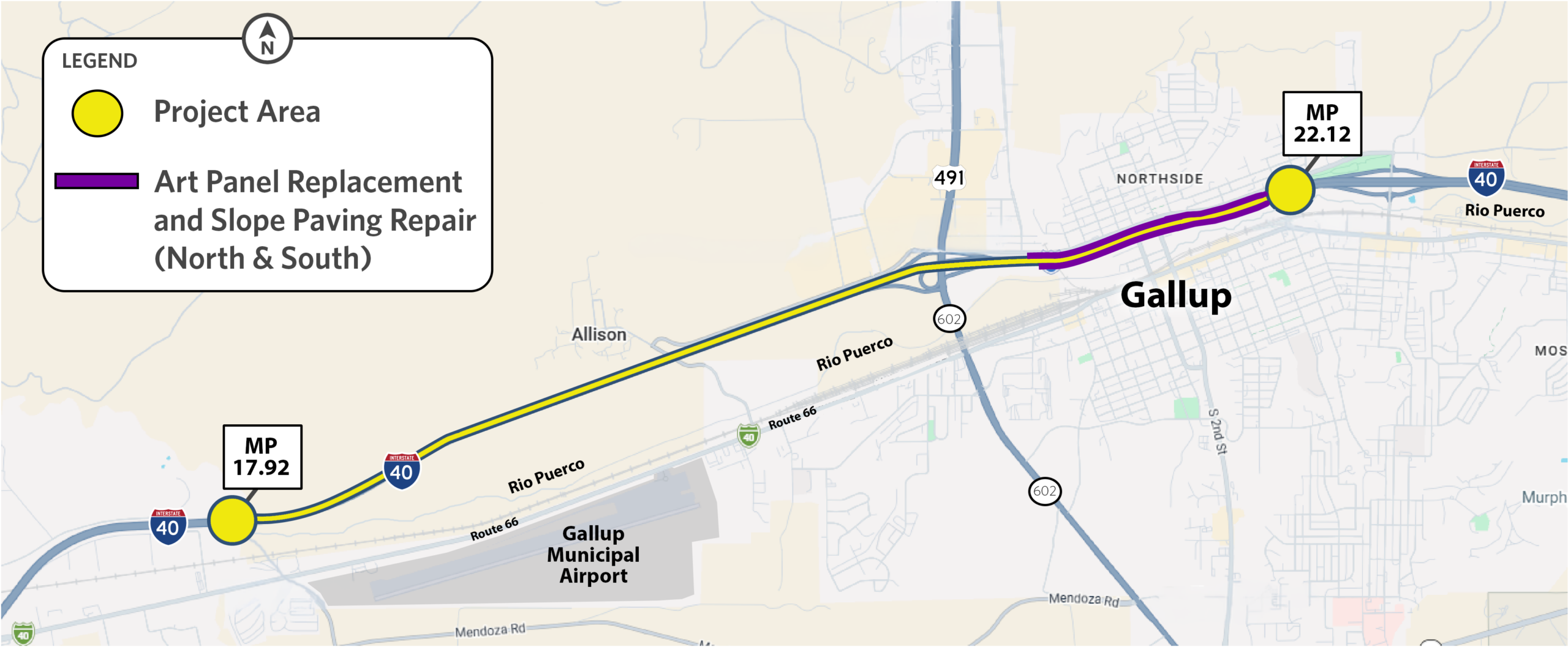 I40_GallupMap_v3 Map of project area