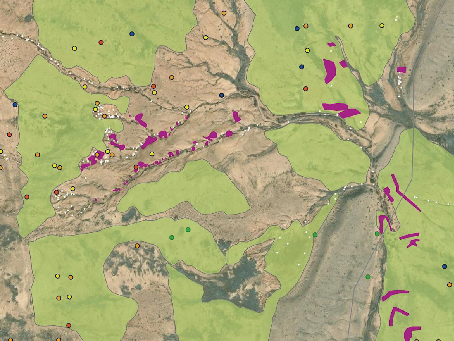 Lordsburg Playa Dust Mitigation: Monitoring Transects - Detail 2020-2024