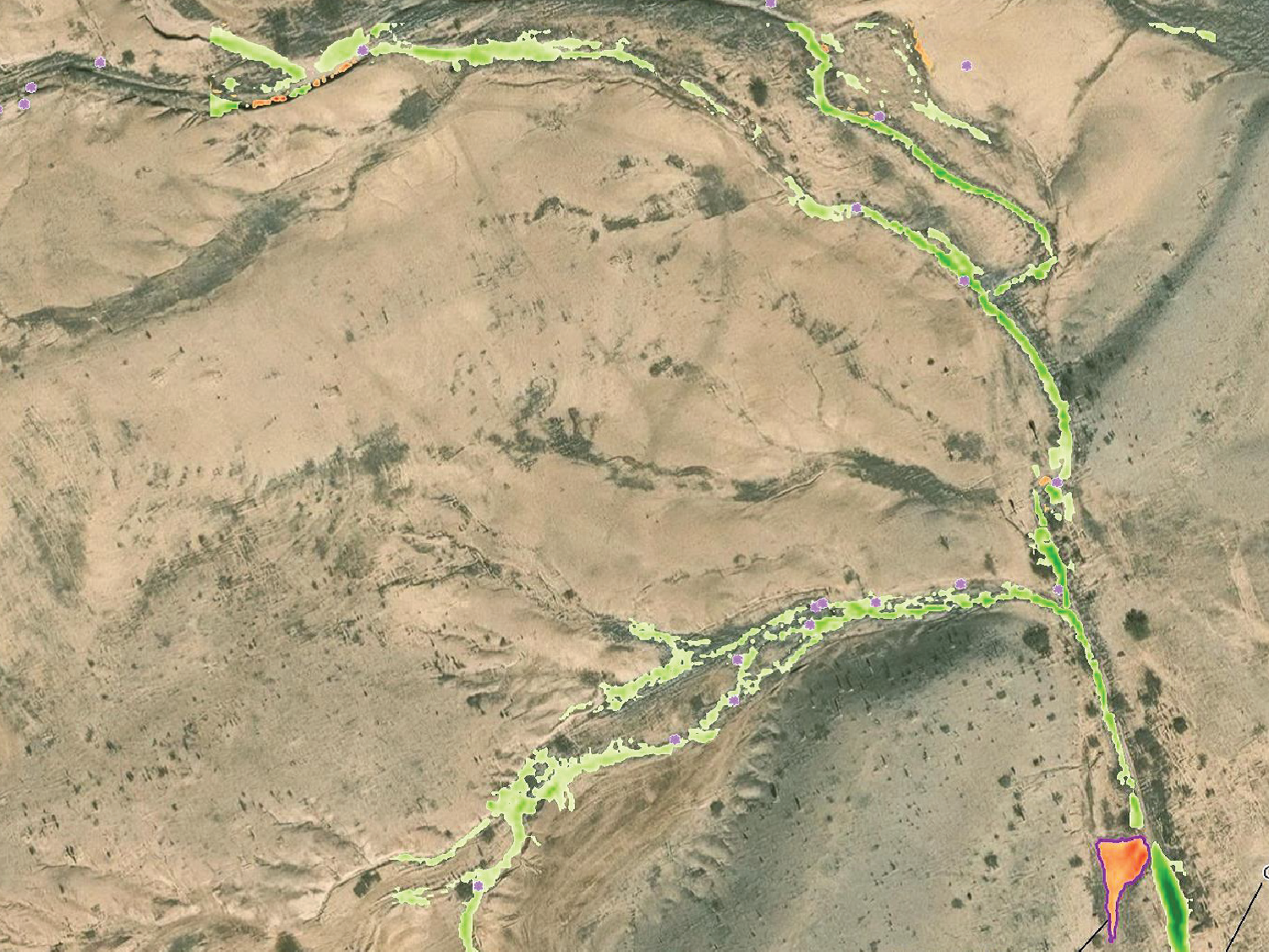 Lordsburg Playa Dust Mitigation: Sediment Deposition 2018 and 2023